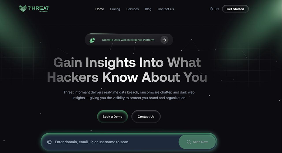 Threat Informant interface